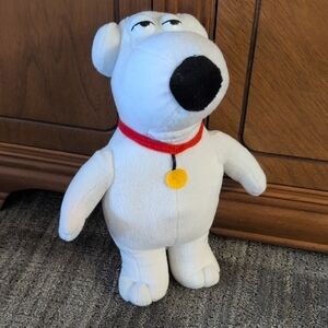 White Plush Dog Toy